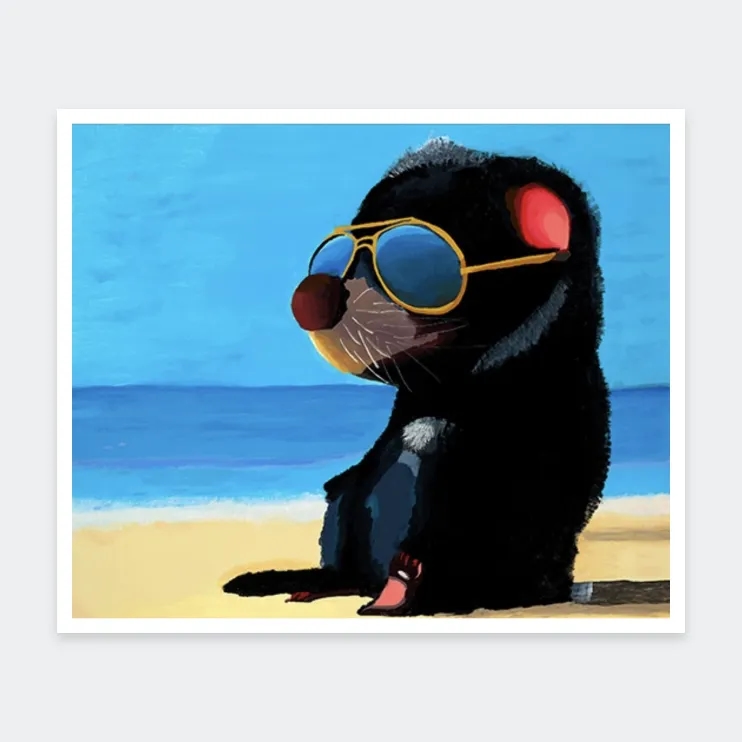 Tassie Devil at the Beach