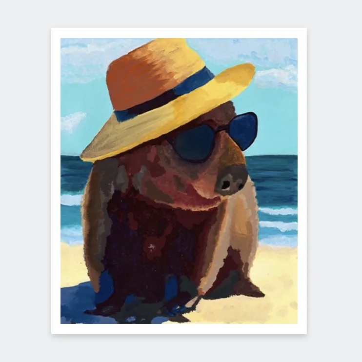 Wombat at the Beach