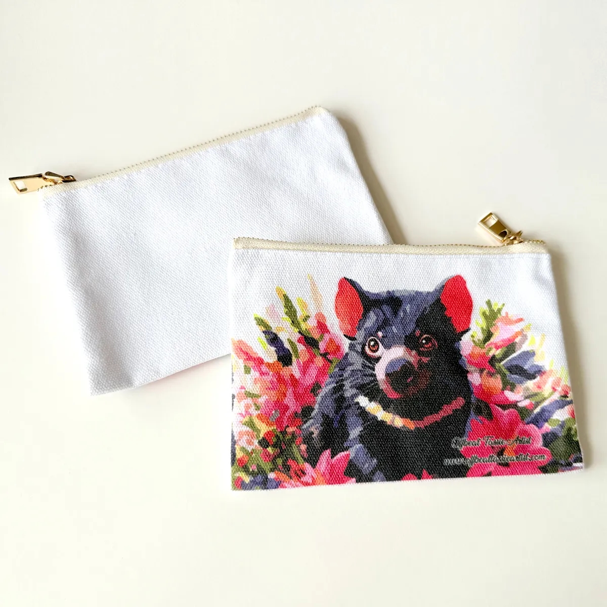 Flower Devil Small Zipper Purse