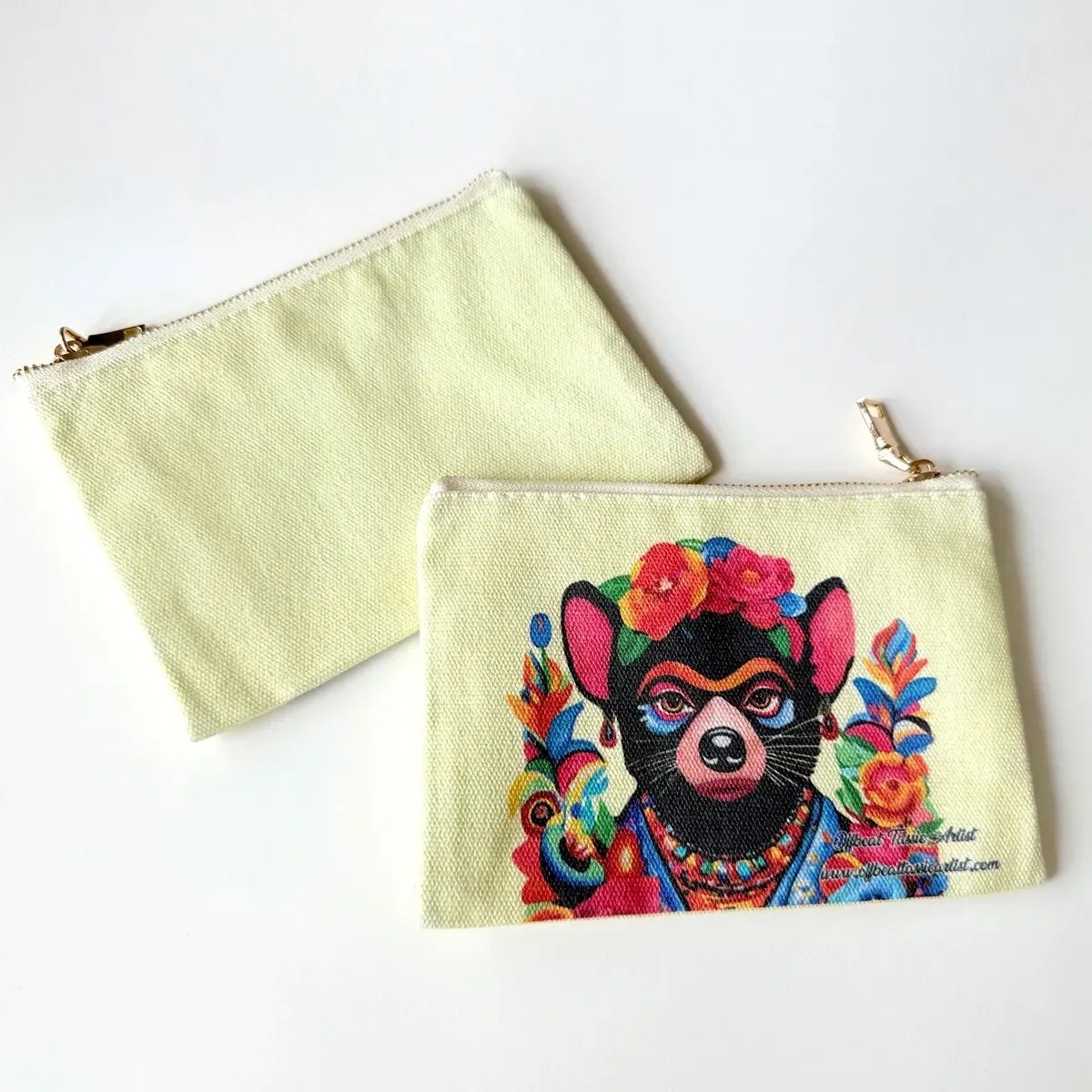 Frida Kahlo Devil Small Zipper Purse